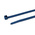 HellermannTyton Cable Tie, 200mm x 4.6 mm, Blue Metal Detectable, Pk-100