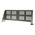 CAMDENBOSS Black Cantilever Shelf 2U, 180mm x 446mm