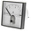 HOBUT Analogue Panel Ammeter 0/5/10A Direct Connected AC, 72mm x 72mm Moving Iron
