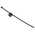 HellermannTyton Cable Tie Assemblies, Black Polyamide 6.6 (PA66), Pk-100