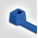 HellermannTyton Cable Tie, 382mm x 4.7 mm, Blue ETFE, Pk-100