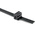 HellermannTyton Cable Ties, 15.75mm x 20.3 mm, Black Polyacetal, Pk-25pack