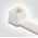 HellermannTyton Cable Tie, 380mm x 7.6 mm, White Polyamide 6.6 (PA66), Pk-100