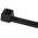 HellermannTyton Cable Tie, Inside Serrated, 445mm x 4.6 mm, Black Polyamide 6.6 (PA66), Pk-500