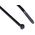 Thomas & Betts Cable Ties, Weather Resistant, 185.67mm x 4.83 mm, Black Nylon, Pk-1000
