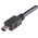 RS PRO USB 2.0 Cable, Male Mini USB B to Female Mini USB B USB Extension Cable, 200mm