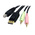 StarTech.com Male 3.5mm Stereo Jack x 2; DisplayPort; USB A to Male 3.5mm Stereo Jack x 2; DisplayPort; USB B KVM Cable