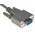 RS PRO Female 9 Pin D-sub to Female 9 Pin D-sub Serial Cable, 2m PVC