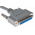 RS PRO Male 25 Pin D-sub to Female 25 Pin D-sub Serial Cable, 2m PVC