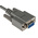 RS PRO Female 9 Pin D-sub to Female 9 Pin D-sub Serial Cable, 1m PVC