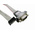 RS PRO Male 10 Pin IDC to Male 9 Pin D-sub Serial Cable, 300mm PVC