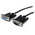 StarTech.com Male 9 Pin D-sub to Female 9 Pin D-sub Serial Cable, 1m PVC