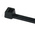 HellermannTyton Cable Tie, 100mm x 2.5 mm, Black Polypropylene, Pk-100