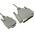 RS PRO Female 9 Pin D-sub to Male 25 Pin D-sub Serial Cable, 2m PVC