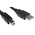 Roline USB 2.0 Cable, Male USB A to Male USB B Cable, 800mm