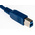 RS PRO USB 3.0 Cable, Male USB A to Male USB B Cable, 1m