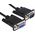 StarTech.com Male 9 Pin D-sub to Female 9 Pin D-sub Serial Cable, 0.5m PVC