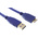 Wurth Elektronik USB 3.0 Cable, Male USB A to Male Micro USB B Cable, 1m