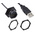 Molex USB 2.0 Cable, Male USB A to Female USB A USB Extension Cable, 150mm
