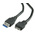 Roline USB 3.0 Cable, Male USB A to Male Micro USB B Cable, 150mm