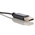 Amphenol Industrial USB 2.0 Cable, Male USB A to Male USB C Cable, 1m
