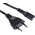 RS PRO IEC C7 Socket to Type C Europlug Plug Power Cord, 1.5m