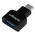 StarTech.com USB 3.0 Cable, Male USB C to Male USB A Cable, 30mm