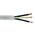 RS PRO Control Cable, 3 Cores, 4 mm², SY, Screened, 50m, Transparent PVC Sheath