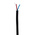 RS PRO Multicore Industrial Cable, 2 Cores, 0.22 mm², DEF STAN, Unscreened, 25m, Black PVC Sheath