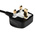 RS PRO IEC C5 Socket to Type G UK Plug Power Cord, 2m