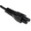 RS PRO IEC C5 Socket to Type G UK Plug Power Cord, 2m