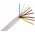 RS PRO Control Cable, 8 Cores, 0.19 mm², Unscreened, 100m, White PVC Sheath