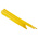 RS PRO Heat Shrink Tubing, Yellow 6.4mm Sleeve Dia. x 1.2m Length 2:1 Ratio