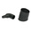 TE Connectivity Straight Black, Polyolefin, 24.6mm