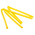 RS PRO Adhesive Lined Heat Shrink Tube, Yellow 9.5mm Sleeve Dia. x 1.2m Length 3:1 Ratio