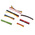 RS PRO Adhesive Lined Heat Shrink Tubing, Black, Blue, Green/Yellow, Red, White 2.4mm Sleeve Dia. x 10cm Length 2:1