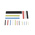 HellermannTyton Heat Shrink Tubing, Black, Blue, Clear, Green/Yellow, Red 1.5mm Sleeve Dia. x 40mm Length 3:1 Ratio,
