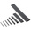 TE Connectivity Heat Shrink Tubing, Black 1.6mm Sleeve Dia. x 50mm Length 2:1 Ratio, RNF100 Series