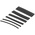 Alpha Wire Heat Shrink Tubing, Black Assortment Sleeve Dia. x Assortment Length 2:1 Ratio, FIT-KIT Series
