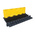 RS PRO 910mm Black/Yellow Cable Cover in Rubber, Thermoplastic, 46mm Inside dia.