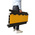 RS PRO 910mm Black/Yellow Cable Cover in Rubber, Thermoplastic, 46mm Inside dia.