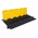 RS PRO 910mm Black/Yellow Cable Cover in Rubber, Thermoplastic, 34mm Inside dia.