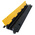 RS PRO 1000mm Black/Yellow Cable Cover in Rubber, Thermoplastic, 38 x 35mm Inside dia.