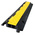 RS PRO 1000mm Black/Yellow Cable Cover in Rubber, Thermoplastic, 38 x 35mm Inside dia.