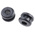 HellermannTyton Black PVC 6.4mm Cable Grommet for Maximum of 4mm Cable Dia.