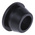 RS PRO Black PVC 12mm Cable Grommet for Maximum of 8mm Cable Dia.