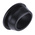 RS PRO Black PVC 16mm Cable Grommet for Maximum of 12mm Cable Dia.