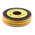 RS PRO Slide On Cable Markers, Black on Yellow, Pre-printed "2", 3 → 4.2mm Cable
