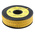RS PRO Slide On Cable Markers, Black on Yellow, Pre-printed "5", 3.6 → 7.4mm Cable