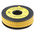 RS PRO Slide On Cable Markers, Black on Yellow, Pre-printed "6", 3.6 → 7.4mm Cable